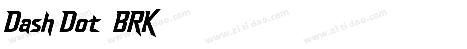 Dash Dot (BRK)字体转换